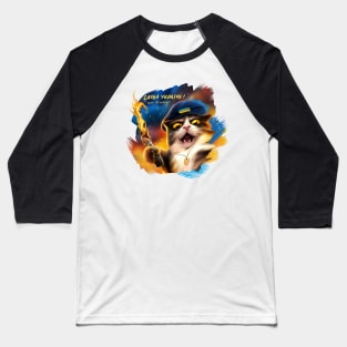 Angry ukrainian cat Baseball T-Shirt